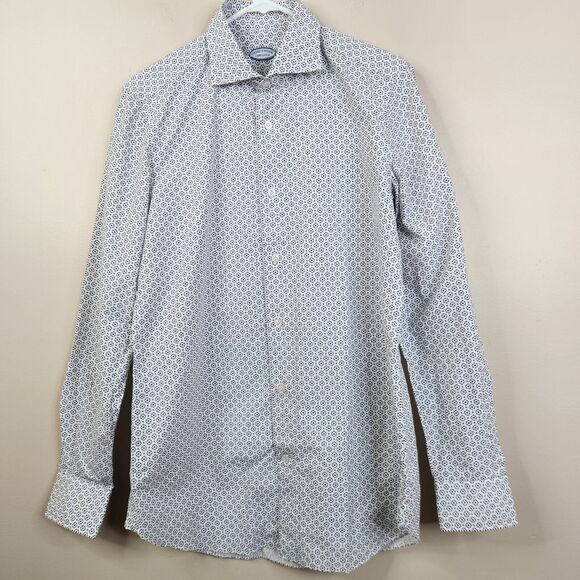 Vincenzo Di Ruggiero Italian Handmade Long Sleeve Button Down 15 3/4 - Picture 1 of 6